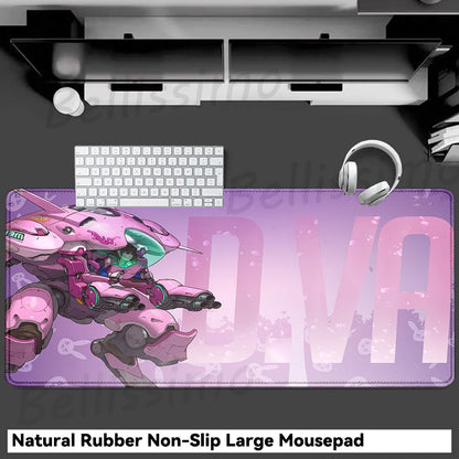Gaming Accessories Overwatch D.Va Mouse Pad Large Keyboard Mousepad PC Cabinet Deskmat XXL Extended Mats Gamer Mousepad