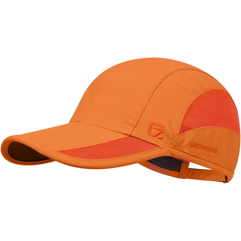 GADIEMKENSD Unisex Quick Dry Sports Cap - Running, Hiking, Golf - Sun Protective Outdoor Cap (Gorra Running, Boné Corrida）