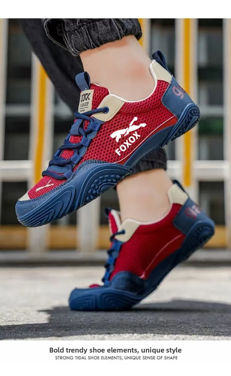 Zapatillas de running para hombre transpirables con parte superior de malla ligera, suela suave y cómoda, calzado deportivo casual de verano a la moda
