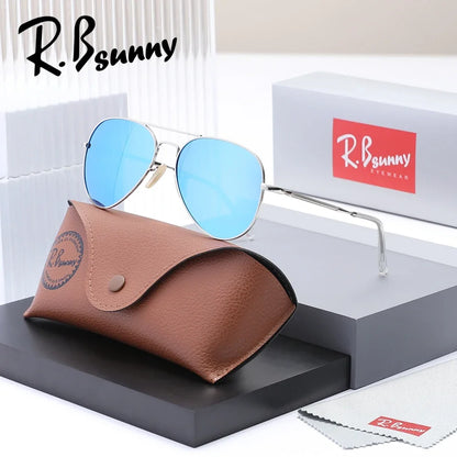 Trend Men Pilot Sunglasses Polarized Luxury Sun Glasses Women Mirror Colors Driving Male Shades UV400