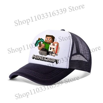 New Game Theme Hat Man Baseball Cap Male Sunshade Sunscreen Cap Minecrafted Fashion Hip Hop Caps Leisure Net Hats Birthday Gift