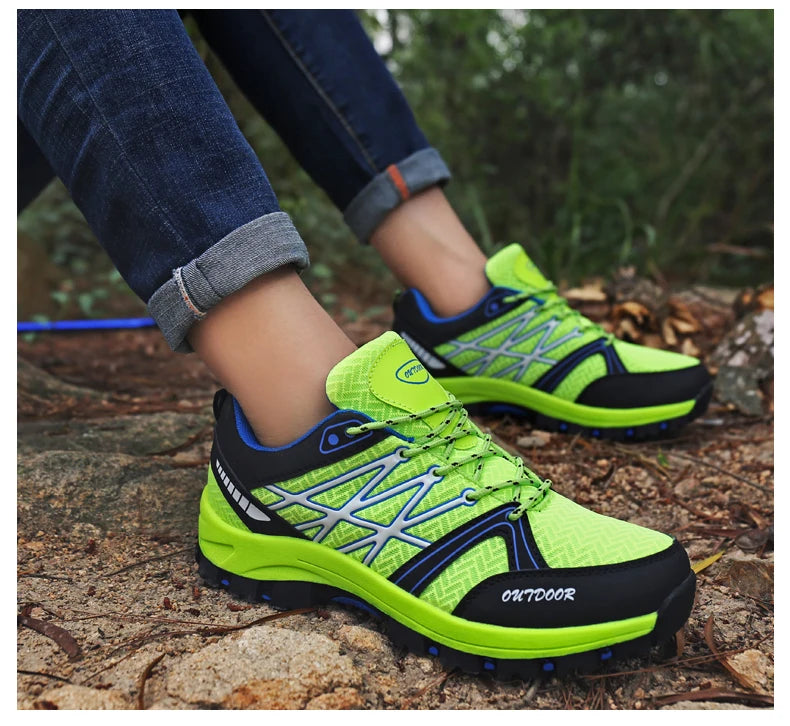 Scarpe da trekking da uomo Brand in mesh traspirante, scarpe da viaggio outdoor impermeabili per caccia e pesca, scarpe sportive da montagna, fuoristrada e riding