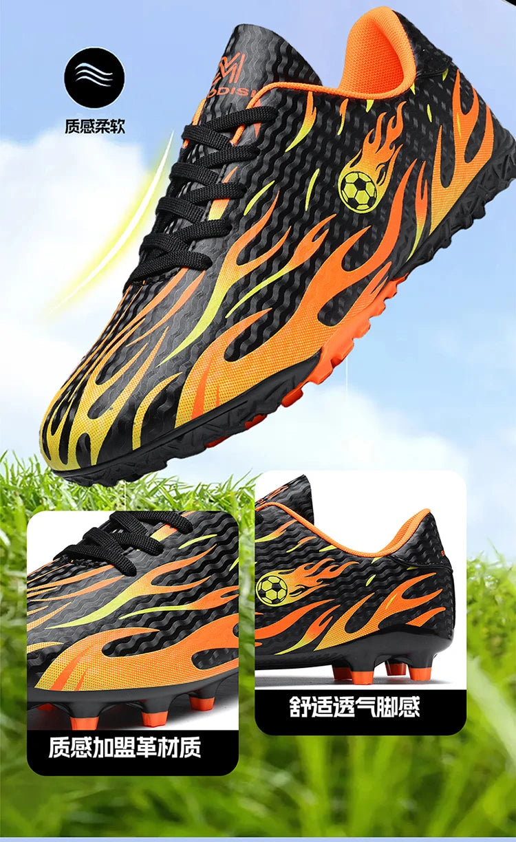 New Men Soccer Shoes Professional Football Boots Sneakers Comfortable Outdoor Match Boys Non-Slip Sports Shoes Unisex.