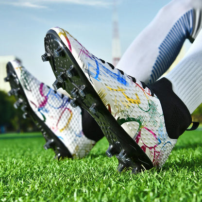 Chaussures de football spéciales pour les nouveaux élèves, chaussures de football d'entraînement pour adolescents, compétitions, tailles 31-46 #   Chaussures de sport d'extérieur montantes pour étudiants