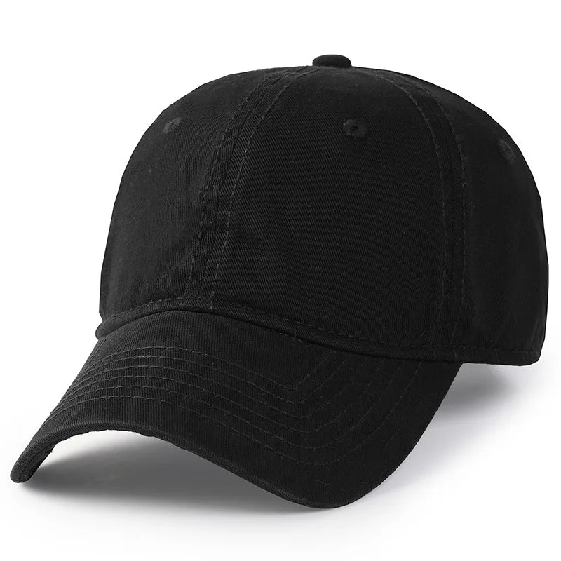 Men Women Oversize XXL 100% Cotton Baseball Cap,Large Baseball Hat for Big Heads 56-63cm(23.5"-25.5"),Adjustable Plain Dad Cap