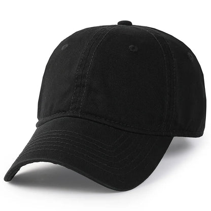 Men Women Oversize XXL 100% Cotton Baseball Cap,Large Baseball Hat for Big Heads 56-63cm(23.5"-25.5"),Adjustable Plain Dad Cap