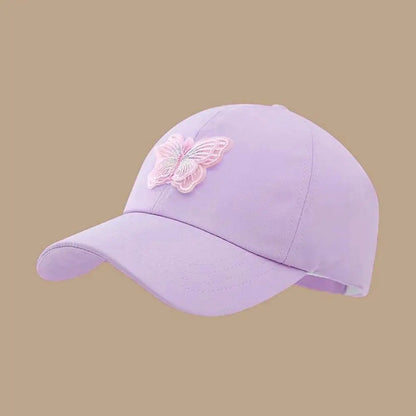 HOT Girl's Summer High Ponytail Cap Quick Drying Sunscreen Visors Kids Empty Top Baseball Cap Adjustable Candy Color Girl's Hat