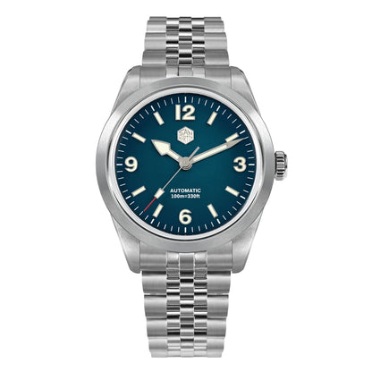 San Martin 38mm Men Sport Watch Fashion Luxury Explore Climbing Automatic Mechanical Sapphire Waterproof 5 Links Bracelet BGW-9
