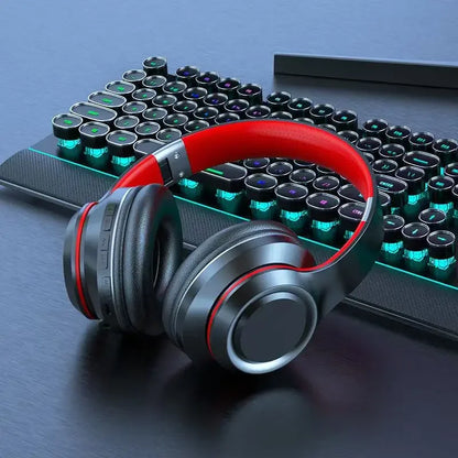 Shoumi, les derniers écouteurs sans fil, écouteurs Bluetooth, casque grand format avec micro, prise en charge de la carte TF, lecture MP3, écran d'affichage