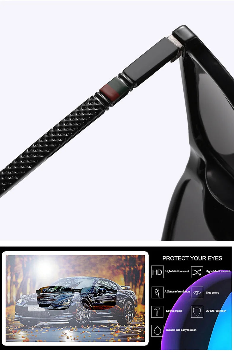 New Luxury Brand Polarized Sunglasses Men Square Frame Classic Women Glasses Driving Fishing Eyewear Gafas De Sol Hombre