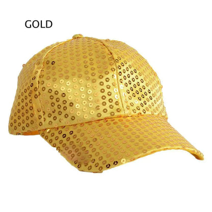 Fashion Baseball Caps Women Girl Ponytail Cap Sequins Shiny Messy Bun Snapback Hat Sun Caps Gorra Casual Ponytail Baseball Caps