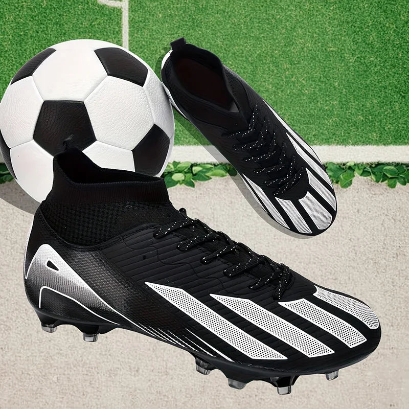 Chuteiras de futebol para homem e rapaz, ultraleves, profissionais, antiderrapantes e confortáveis, para treino e jogo em relva