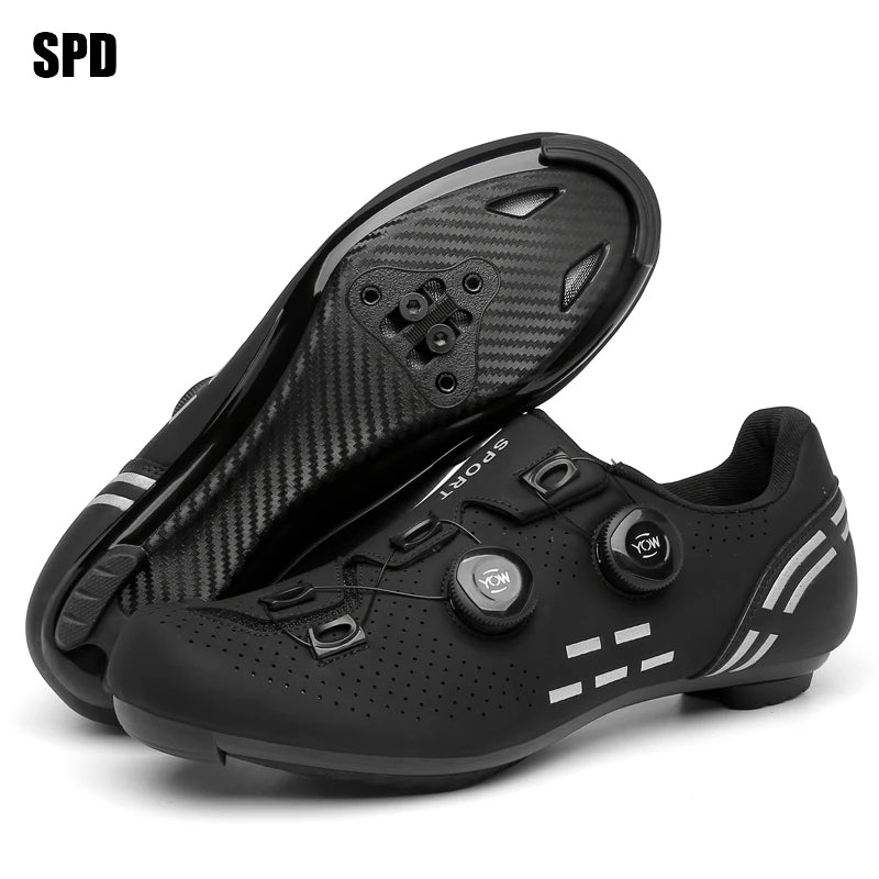 Zapatillas de ciclismo profesionales para hombre MTB y SPD, zapatillas de carreras de montaña, zapatillas de ciclismo de carretera SPD y de montaña para mujer