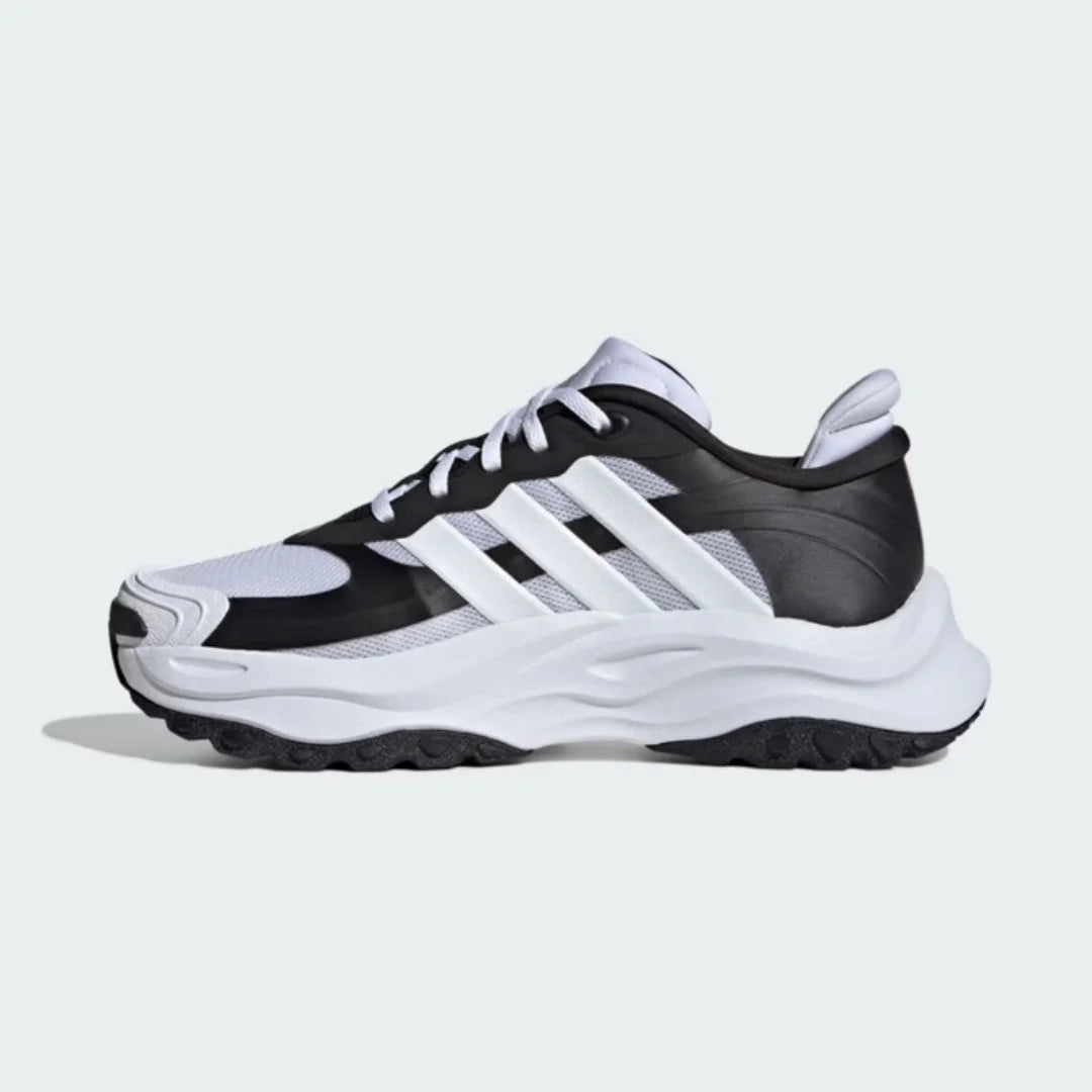Adidas New Wear-Resistant, Comfortable, Shock-Absorbing Outdoor Commuting Men's Running Shoes Maxxwavy Halo Soft-Soled Non-Fatiguing Outdoor Walking Shoes Black and White Versatile Commuting Casual Sports Shoes Essential for