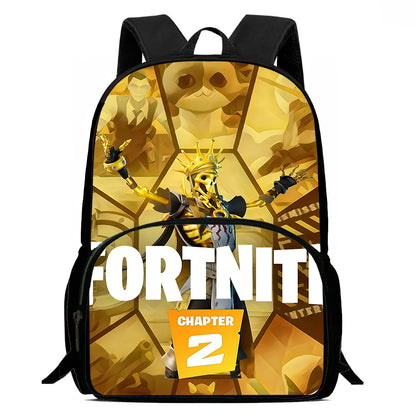 Set scuola classico FortniteS per bambini: zaino, borsa pranzo e astuccio, borse scolastiche capienti per bambino e bambina, idea regalo perfetta