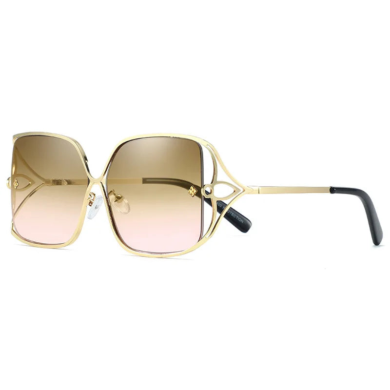 Fashion Oversized Sunglasses Women Big Frame Popular Luxury Brand Designer Shades Sun Glasses Oculos De Sol Feminino Gafas