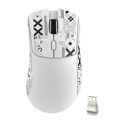 Rato ultraleve ATTACK SHARK R1 59g com PAW3311, 18000DPI, 400IPS, 40G, 1000Hz, Tri-Mode, controlador Broadcom BK3633, 20 milhões de cliques