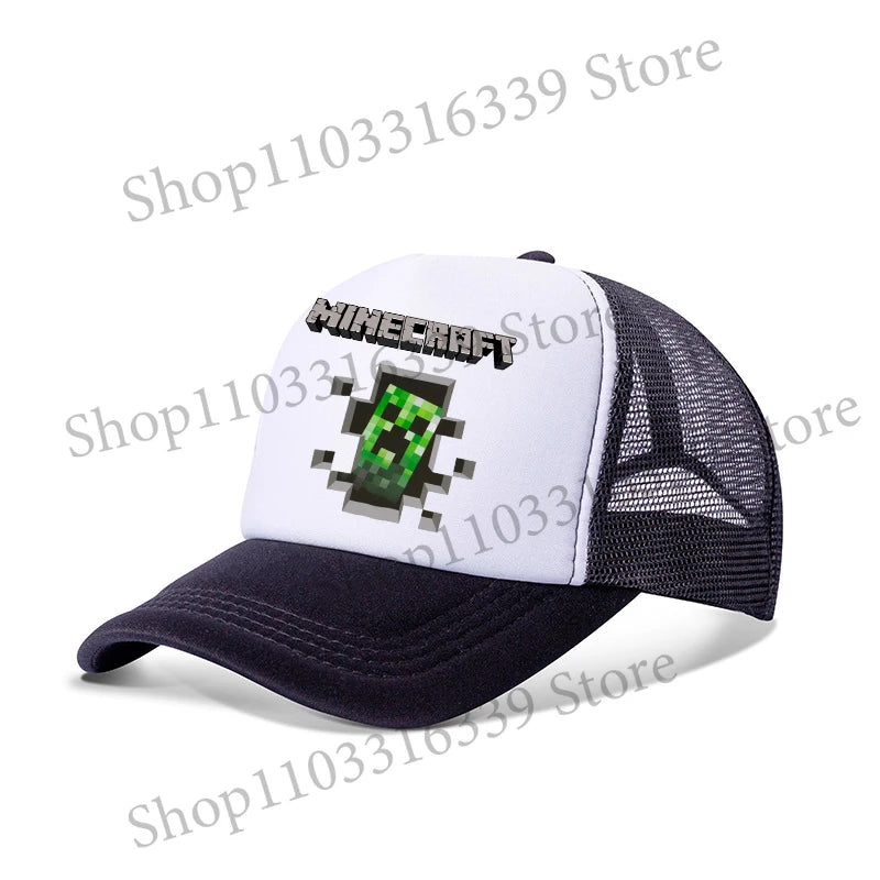 New Game Theme Hat Man Baseball Cap Male Sunshade Sunscreen Cap Minecrafted Fashion Hip Hop Caps Leisure Net Hats Birthday Gift