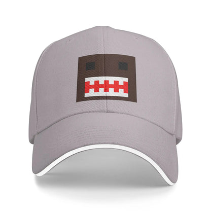 PIXEL Domo Kun Doll Face Sandwich Caps Men Women Hip-Hop,Baseball Caps Cute Funny Adjustable Fishing All seasons Hat