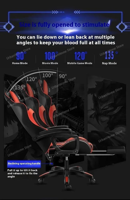 Gaming Chair Ergonomic Gaming Chair Net Coffee Computer Chair Home Reclining Office Comfortable Swivel Silla Gaming Chaise