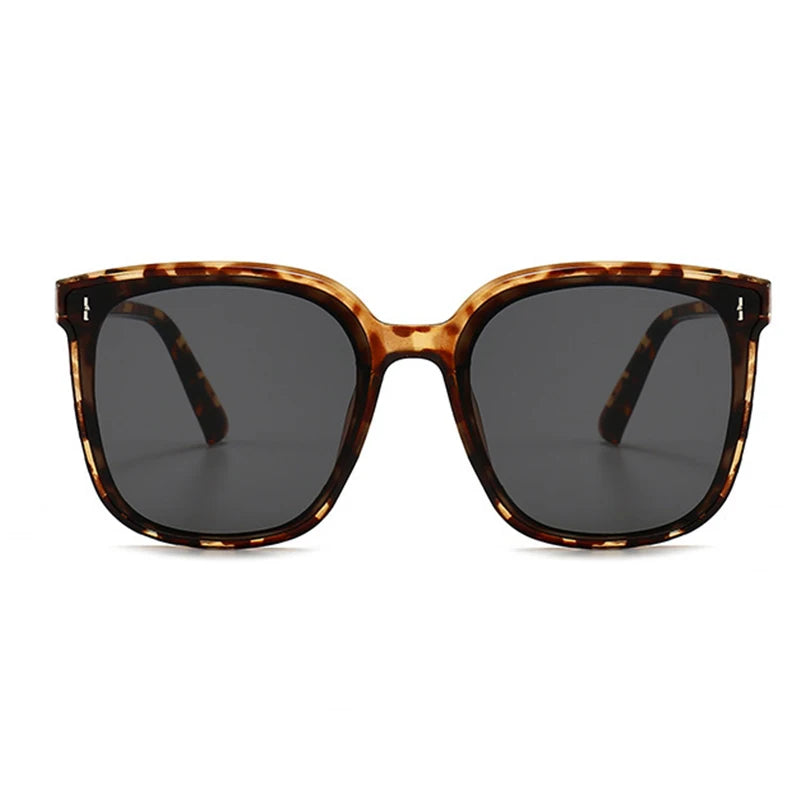 New Big Frame Sunglasses for Women Fashion Square Too Glasses Ladies Glasses Outdoor Sunshade Mirror for Men