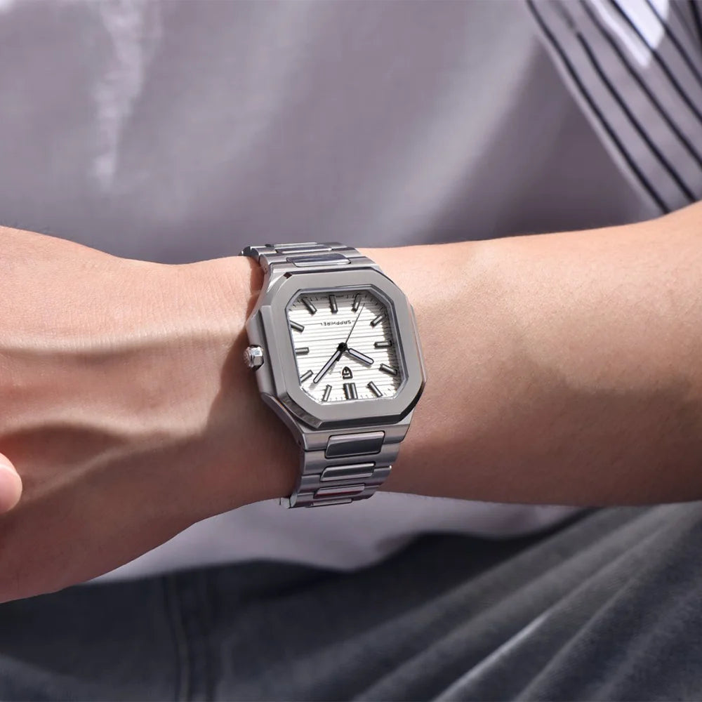 Reloj cuadrado de cuarzo para hombre PAGANI DESIGN New V2, marca de lujo premium, deportivo, resistente al agua, de zafiro y acero inoxidable