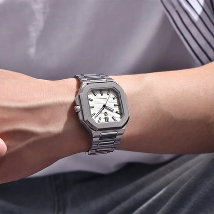 Reloj cuadrado de cuarzo para hombre PAGANI DESIGN New V2, marca de lujo premium, deportivo, resistente al agua, de zafiro y acero inoxidable