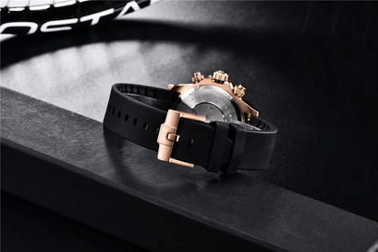 Novo Original PAGANI DESIGN PD-1664 Relógio de Pulso de Luxo para Homem, Movimento de Quartzo Japonês VK63, Safira, Cronógrafo Resistente à Água, Dourado
