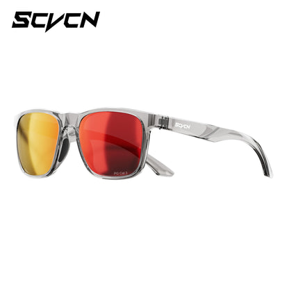 SCVCN Polarized Hiking Eyewear Fishing Sunglasses Cycling Glasses Fashion UV400 Bike Men MTB Sports Bicycle Glasses Outdoor
