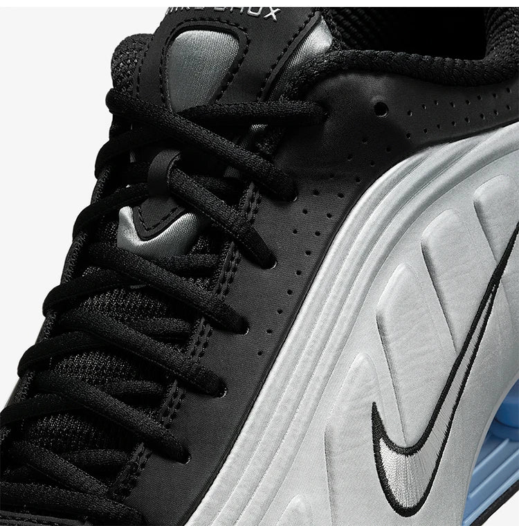 Ténis de corrida Nike Shox R4 genuínos para homem com amortecimento Air, cano baixo HQ1988-004
