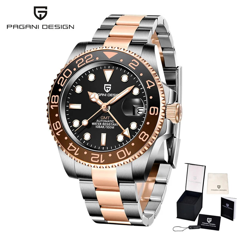 New PAGANI DESIGN Top Luxury Watch 8215 Sports Mechanical Automatic Watch Waterproof Stainless Steel Sapphire Watches for Man