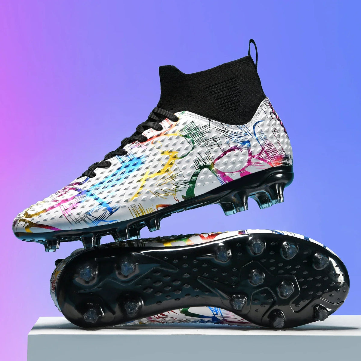 Chaussures de football spéciales pour les nouveaux élèves, chaussures de football d'entraînement pour adolescents, compétitions, tailles 31-46 #   Chaussures de sport d'extérieur montantes pour étudiants