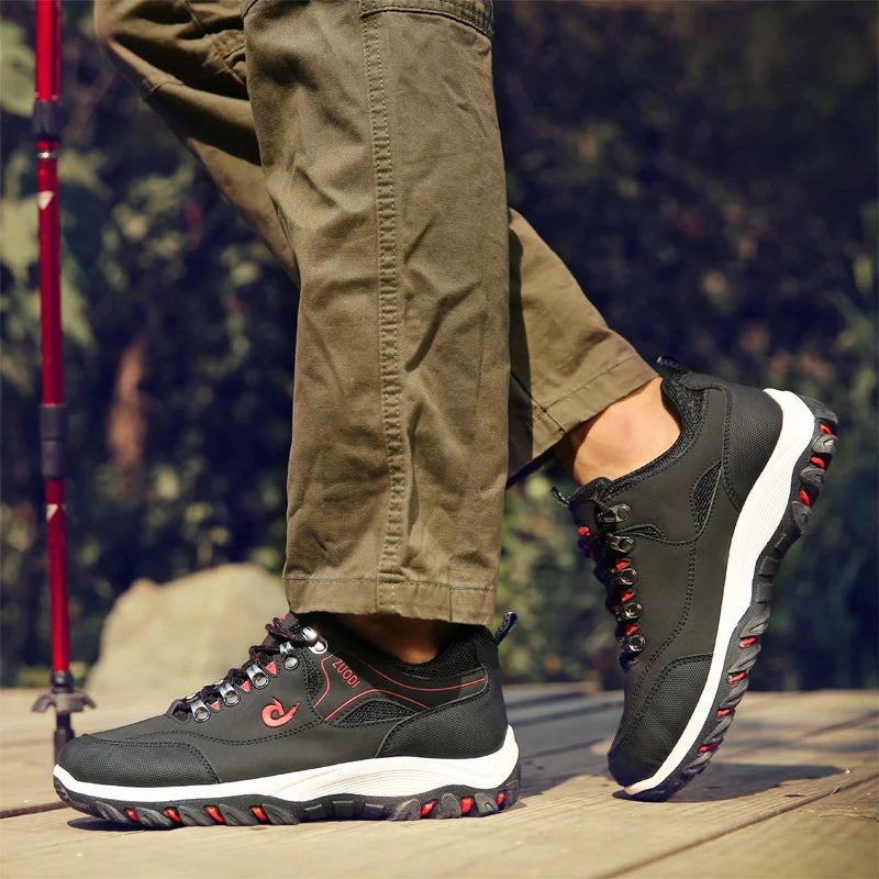 Men's leather casual shoes, sneakers for men, spring, autumn, winter shoes, lightweight tennis walking shoes for men