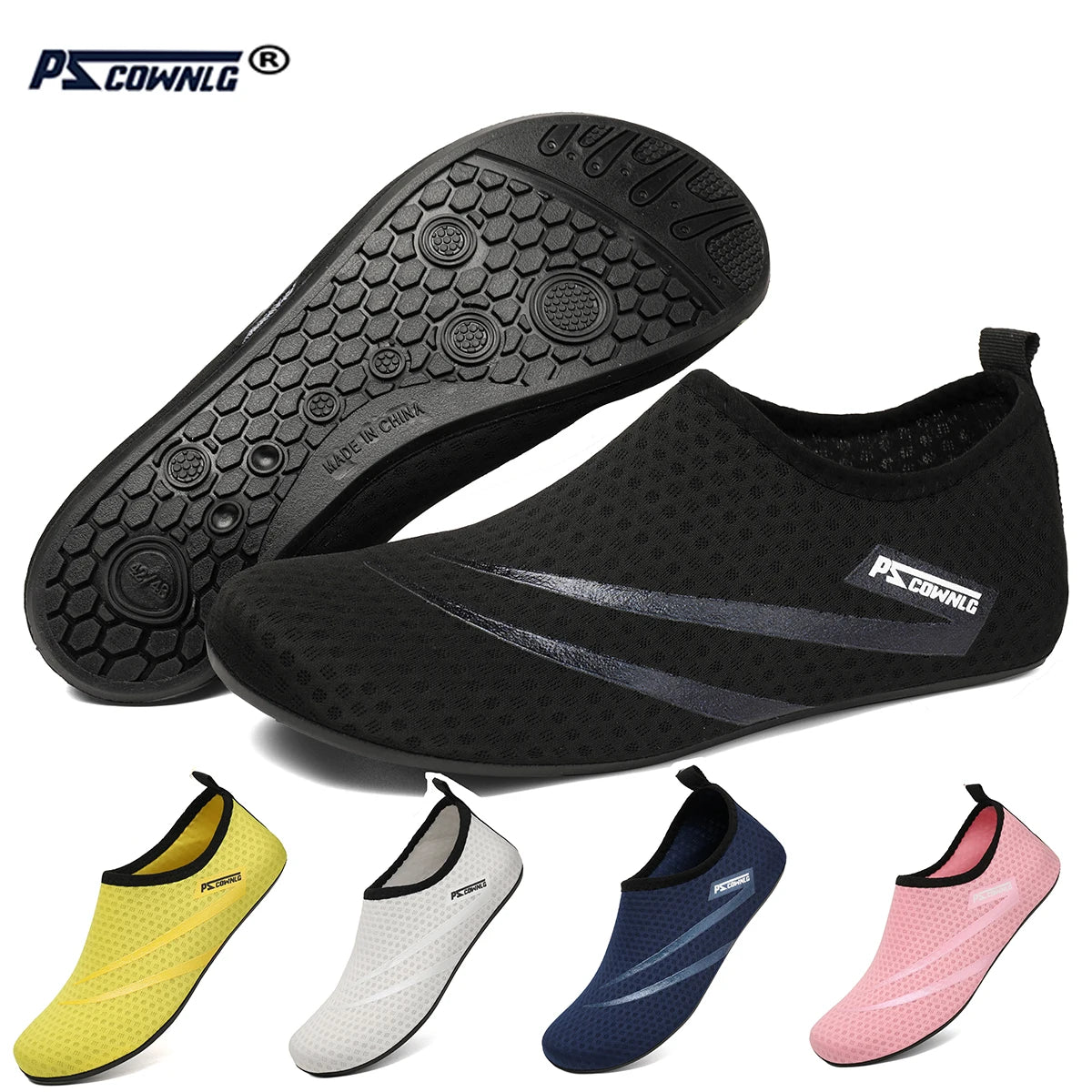 Diving shoes for women, aqua shoes for men, beach swimming water sport socks, barefoot sneakers for fitness, dance, swim, surfing, snorkeling