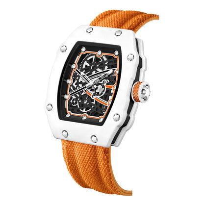 Nuovo orologio da uomo al quarzo ultra sottile a forma di tonneau, best seller di moda, orologio da uomo di marca, orologio di lusso al quarzo