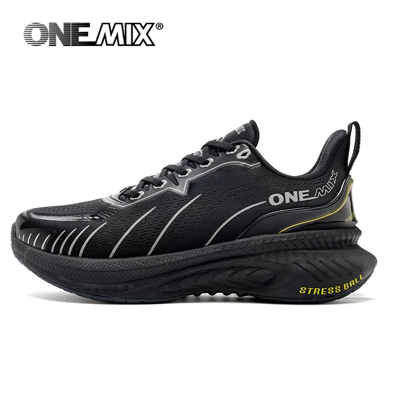 Zapatillas de running ONEMIX New Cushioning para hombre, aptas para corredores pesados, deportivas con cordones para mujer, antideslizantes, de exterior, deportivas para hombre