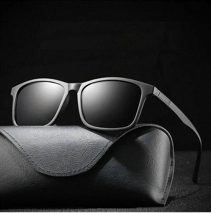 Luxury Men Sunglasses Fashion Vintage Square Ultra Light TR90 Frame Driving Fishing Sun Glasses For Man Eyewear