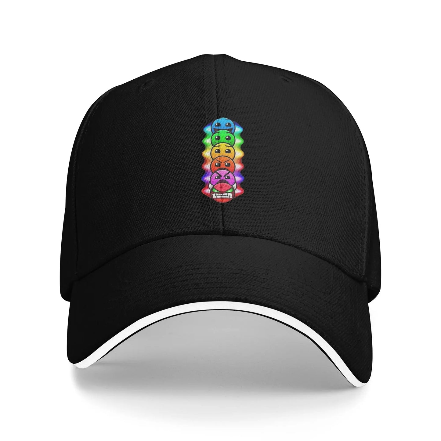 Geometry Game Dash Baseball Cap Casual Unblocked Level Sandwich Hat for Men Women Breathable Headwear Activities