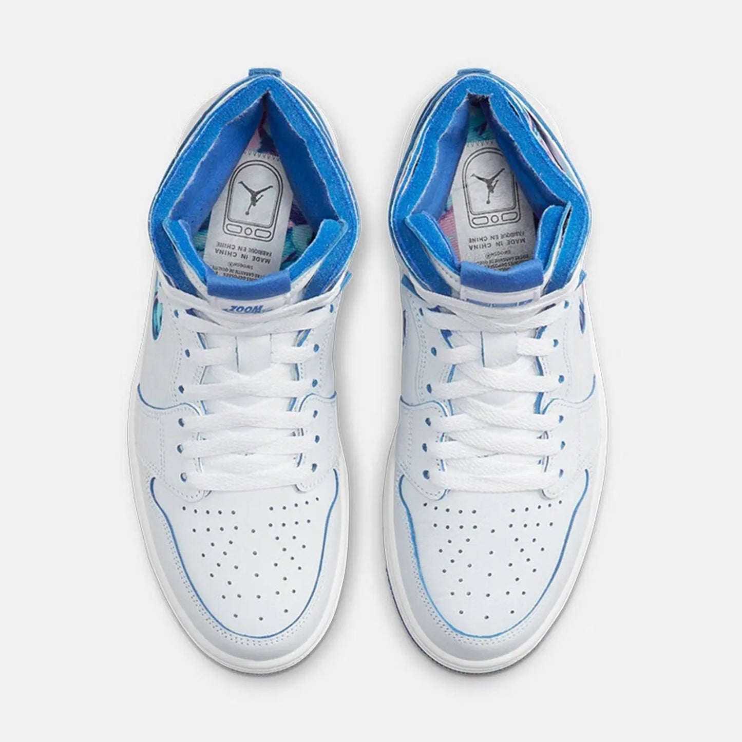 Sapatilhas Nike genuínas para mulher Air Jordan 1 Zoom de cano alto DV5575-140