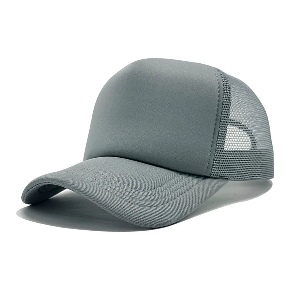 Unisex-Kappe, lässige, einfarbige Mesh-Baseballkappe, verstellbare Snapback-Kappen für Damen und Herren, Hip-Hop-Trucker-Kappe, Streetwear, Dad-Hat