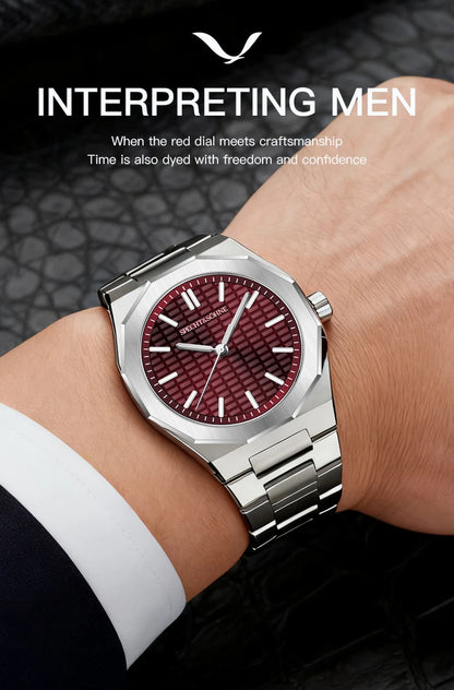 New 2026 Fashion Rare Specht & Söhne Men's Watch Ultrathin 38MM Steel Sapphire Crystal VH31 Quartz Wristwatch