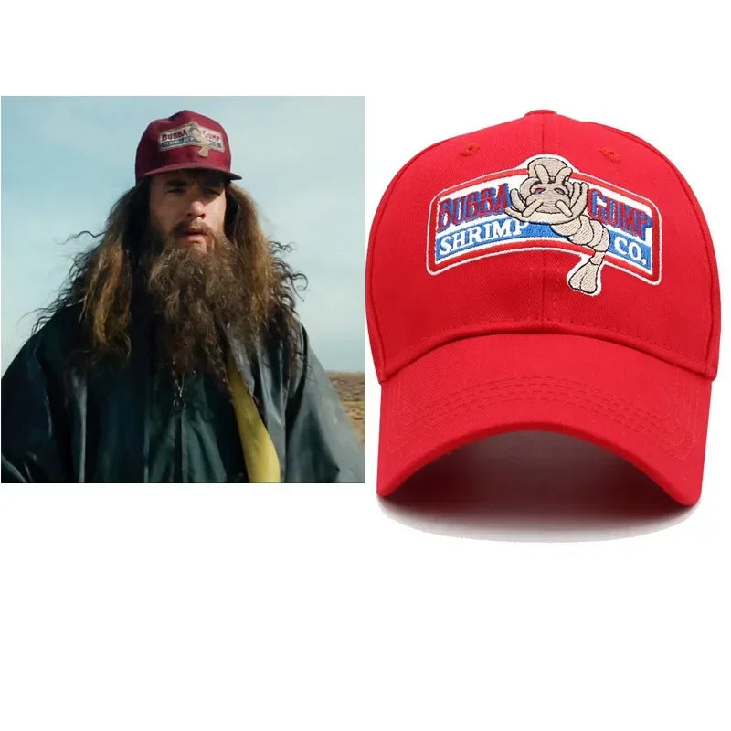 1994 BUBBA GUMP SHRIMP Baseball cap men women Sport hats Summer Cap Embroidered casual Hat Forrest Gump caps Costume wholesale