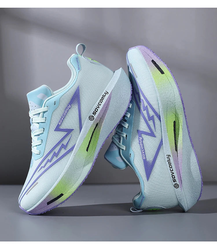 Zapatillas de running con placa de carbono para maratón, deportivas, transpirables, ligeras, cómodas y antideslizantes para hombre y mujer