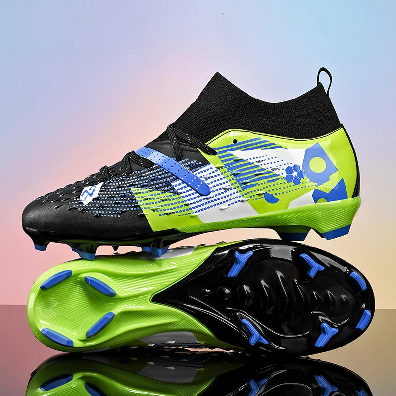 Football Boots Men Professional Soccer Shoes Sneakers Field Long Spikes Outdoor Competition Non-Slip Comfortable Training Shoes