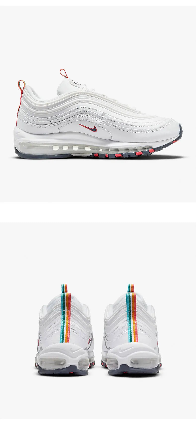 Zapatillas de running Nike AIR MAX 97 auténticas para mujer, cómodas y amortiguadas DH1592-100