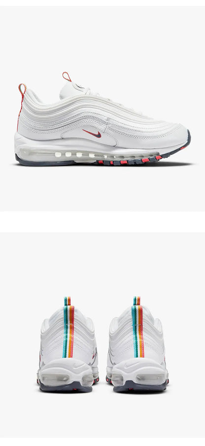 Zapatillas de running Nike AIR MAX 97 auténticas para mujer, cómodas y amortiguadas DH1592-100