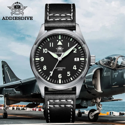 ADDIESDIVE Watches For Men C3 Super Luminous 200m Waterproof Japan 8215 316L Stainless Automatic Mechanical Watch