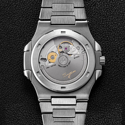 Orologio da uomo Sugess automatico meccanico, movimento Miyota 9015, quadrante MOP, luminoso, impermeabile 5bar, bracciale di lusso S466