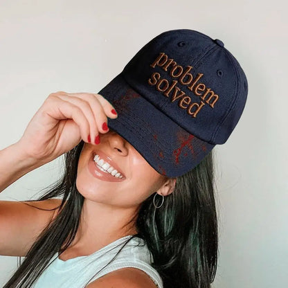 Halloween-tema broderi – problemet løst: Blodig hat, gyser-baseballkasket, velegnet til Halloween-fest, cosplay-rekvisitter og gaver