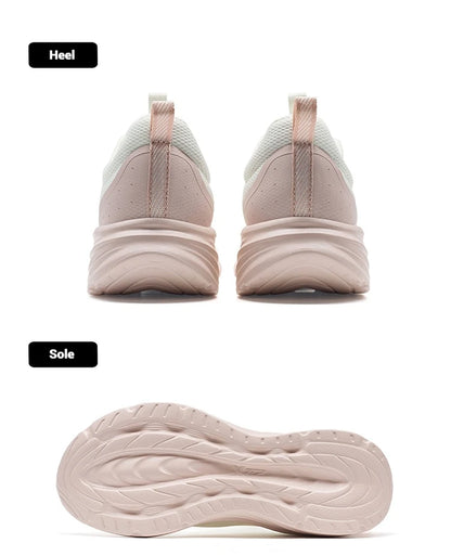 Sapatilhas de Corrida Xtep para Mulher 2025 Verão Novidade Resistentes Leves Casuais com Amortecimento de Impacto e Malha Respirável 875418110054